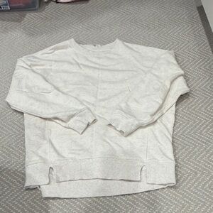 Aerie Cream Ribbed Sweatshirt